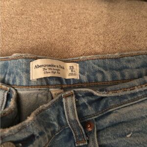 Abercrombie & Fitch High Rise Blue Denim